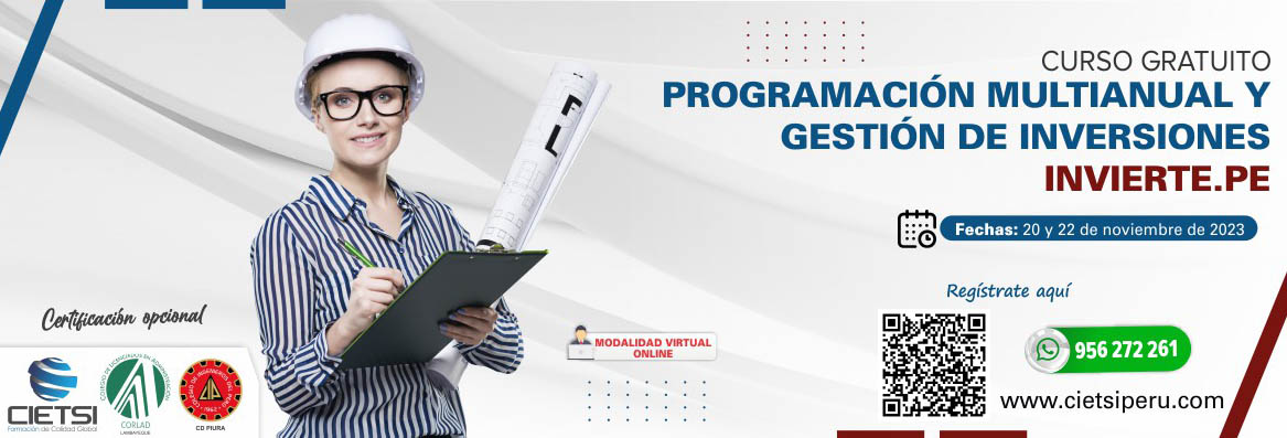 curso especializado programaciOn multianual y gestiOn de inversiones   invierte pe 2023